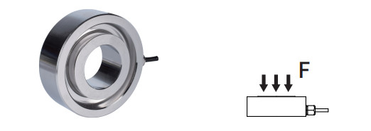 Roestvrijstalen 10-200 kN miniatuurkrachtsensor 1,5 mV/V Compleet certificaat
