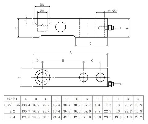 0.22t-4.4t de Celsensor van de compressielading 350 de Spanningssensoren van het Ohmroestvrije staal